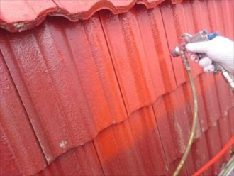 モニエル瓦の塗装